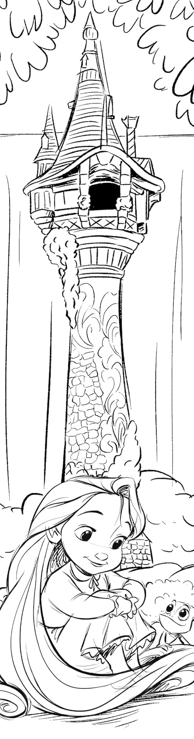 Cute Doll Characters Coloring Bookmarks – 40 Printable Designs (PDF)