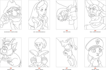 Disney Classic Characters Dot-to-Dot Coloring Book – Mystery Connect the Dots (PDF)