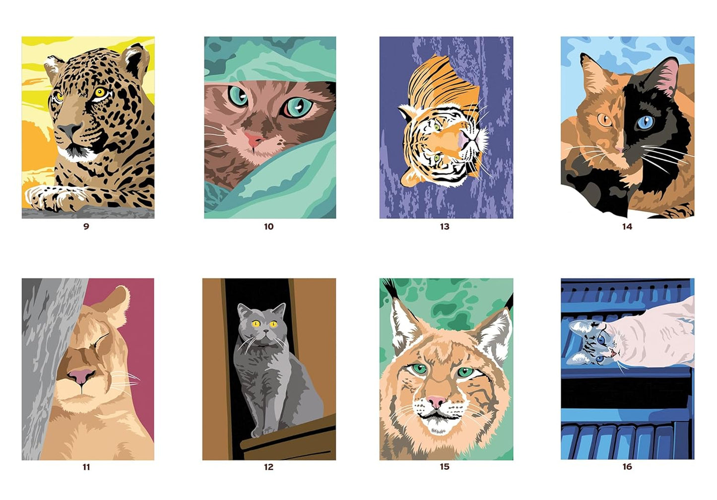 Cats & Felines Color by Number Book PDF – 100 Mystery Coloring Pages for Adults & Teens | Printable & iPad Coloring