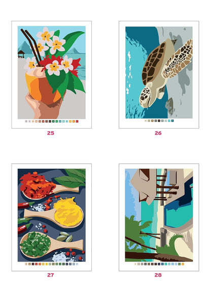 Mystery Coloring – Tropics | Color by Number & Letter Reveal