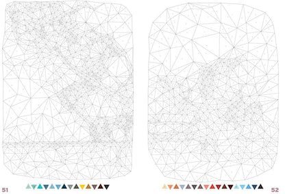 Mystery Coloring – Magic Triangles | Geometric Color-by-Code Art