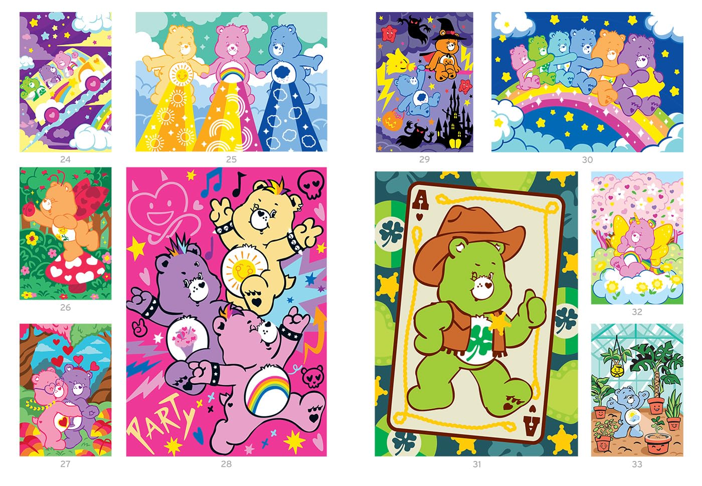 Care Bears Mystery Color By Number Book Vol. 2 | Hidden Picture Coloring Pages | Digital PDF Coloring Book for Adults & Kids