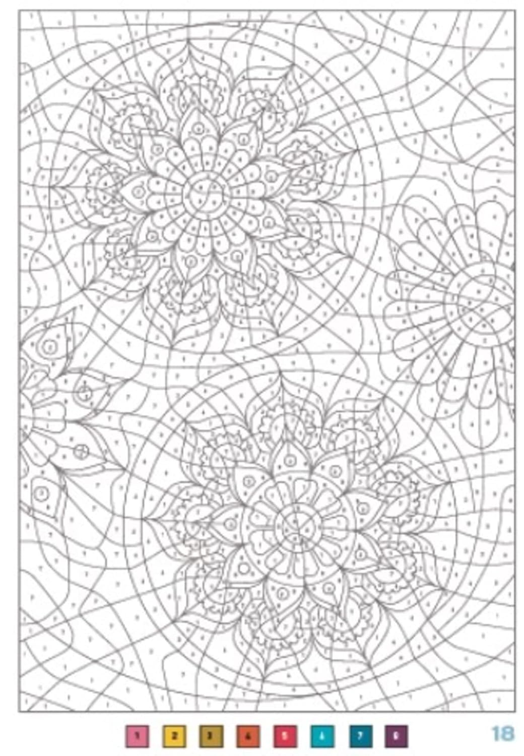 Mystery Coloring – Mandalas | Relaxing Color-by-Code Designs