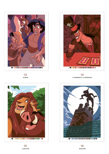 Disney Mystery Coloring Pad – Classic Characters | Printable PDF & iPad Color-by-Number Book