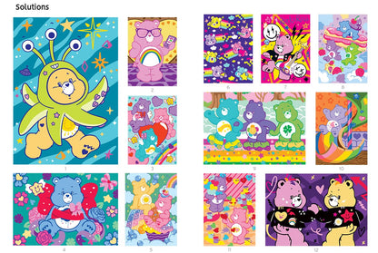 Care Bears Mystery Color By Number Book Vol. 2 | Hidden Picture Coloring Pages | Digital PDF Coloring Book for Adults & Kids