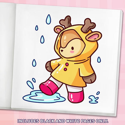 Cozy Animals: Bold and Easy Coloring Book for Adults and Teens with Cute and Simple Characters for Relaxation