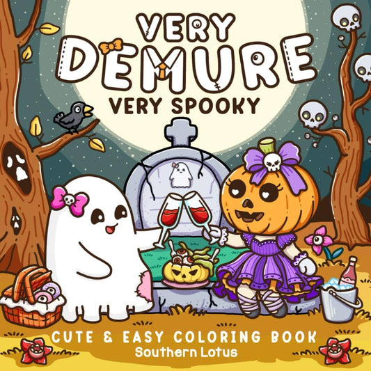 Very Demure, Very Spooky Coloring Book | Cute & Easy Halloween Pages for Kids