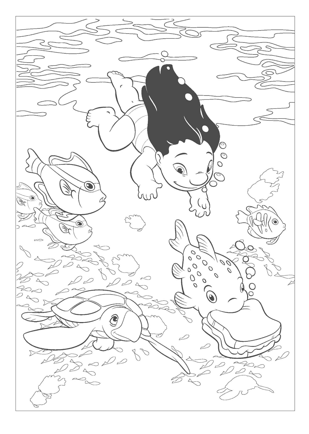 Disney Summer Time – Grand Coloring Block (60 Pages)