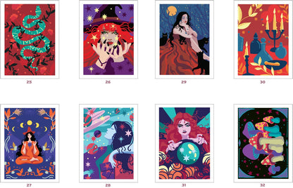 Mystery Coloring – Witches | Magical Color-by-Code Art