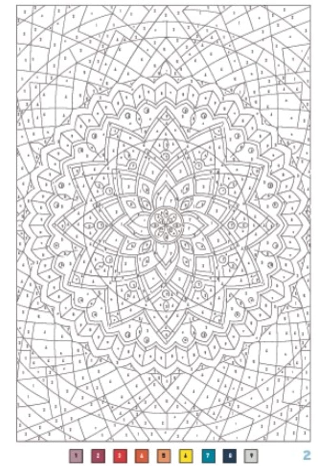 Mystery Coloring – Mandalas | Relaxing Color-by-Code Designs