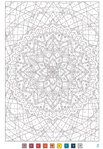 Mystery Coloring – Mandalas | Relaxing Color-by-Code Designs
