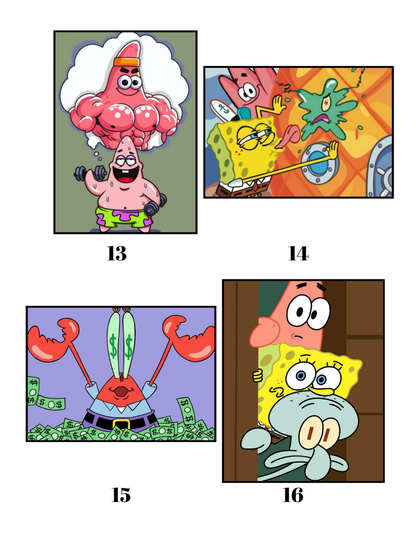 SpongeBob Mystery Coloring Book (PDF) – Color by Number Printable for Kids & Adults