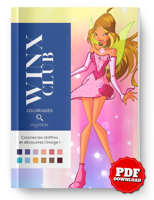 Winx Club Mystery Coloring Book | Color by Number | Printable PDF & iPad Coloring Pages