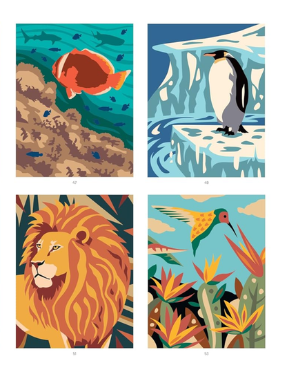 Merveilleux Animaux – Mystery Coloring Book PDF | 40 Animal Color by Number Pages