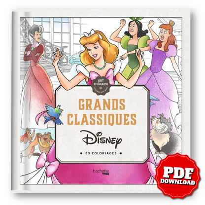 Disney – Classic Masterpieces: Art Therapy Coloring Book (80 Pages, PDF)