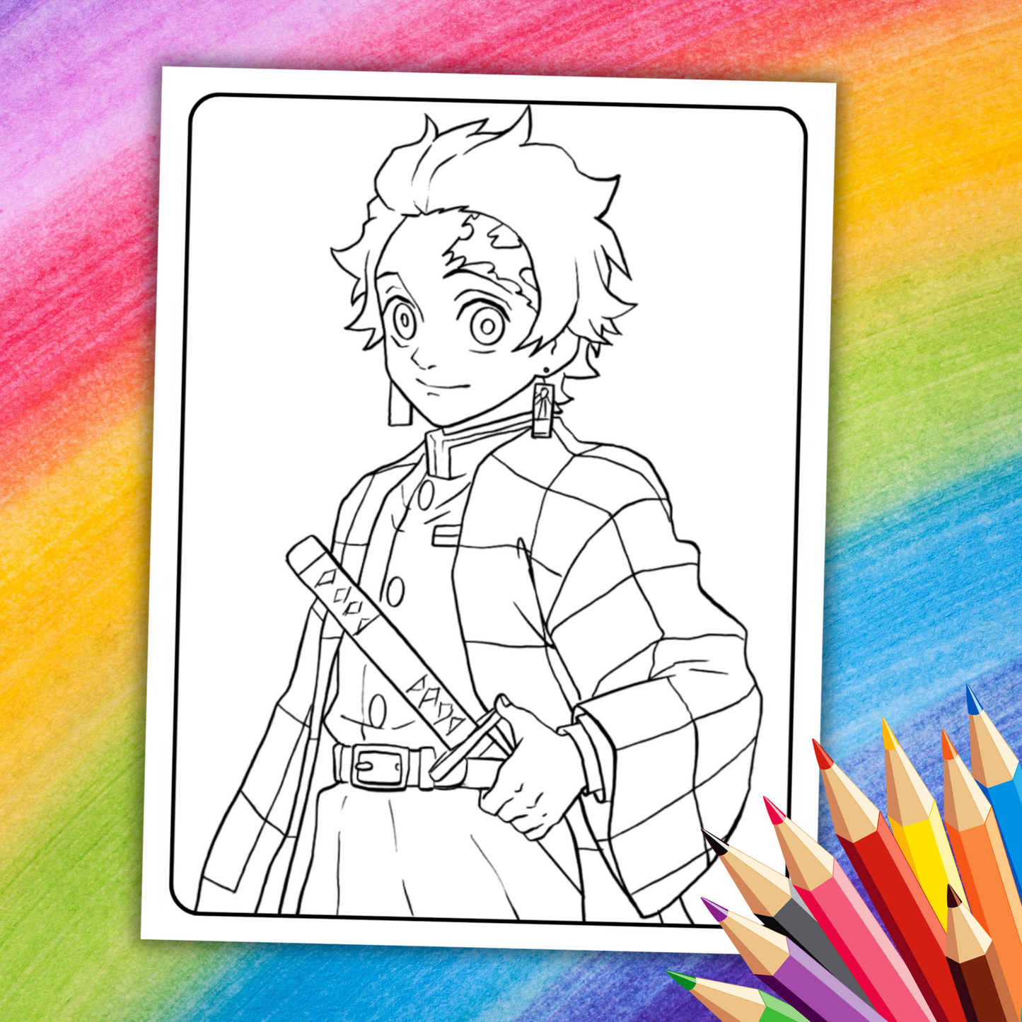 Demon Slayer Coloring Book | 38 Printable Pages for Anime Fans