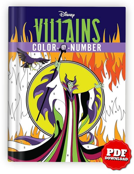 Disney Villains Color-By-Number PDF – 90+ Wicked Coloring Pages Featuring All 32 Villains