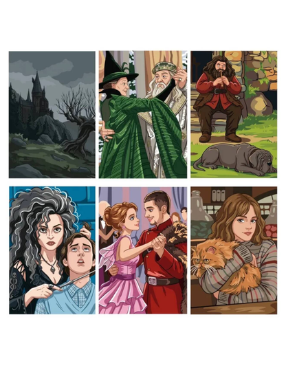 Harry Potter Mystery Coloring Book PDF | Wizardry & Magic Fantasy Coloring | Printable Digital Download