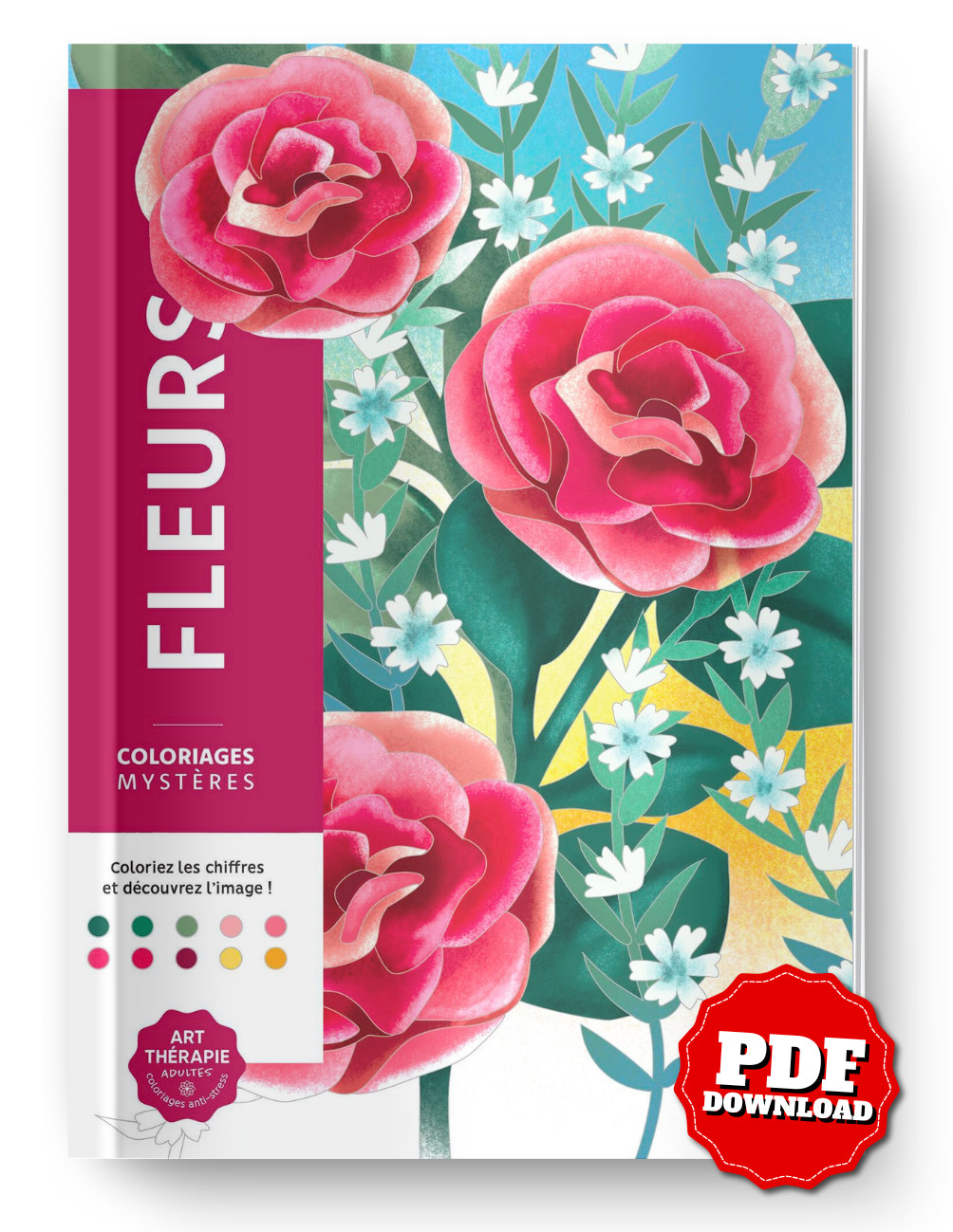 Mystery Coloring – Flowers | Color by Number Reveal – ZORPICO