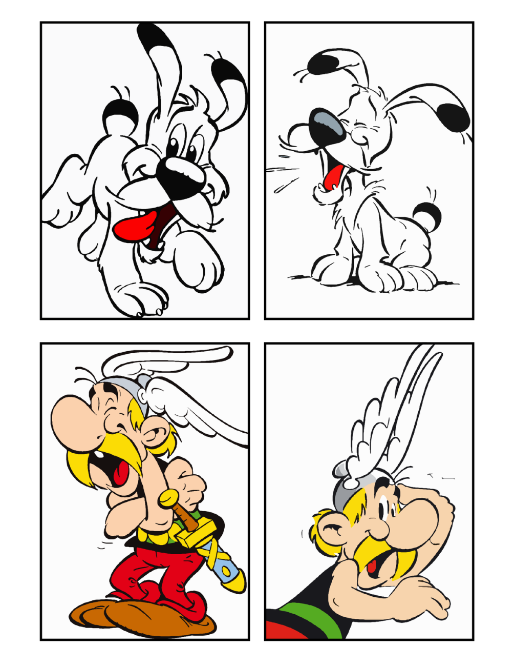 Asterix Mystery Color by Number | Asterix & Obelix Coloring Book | Printable PDF | Mystery Coloring Pages | Instant Download