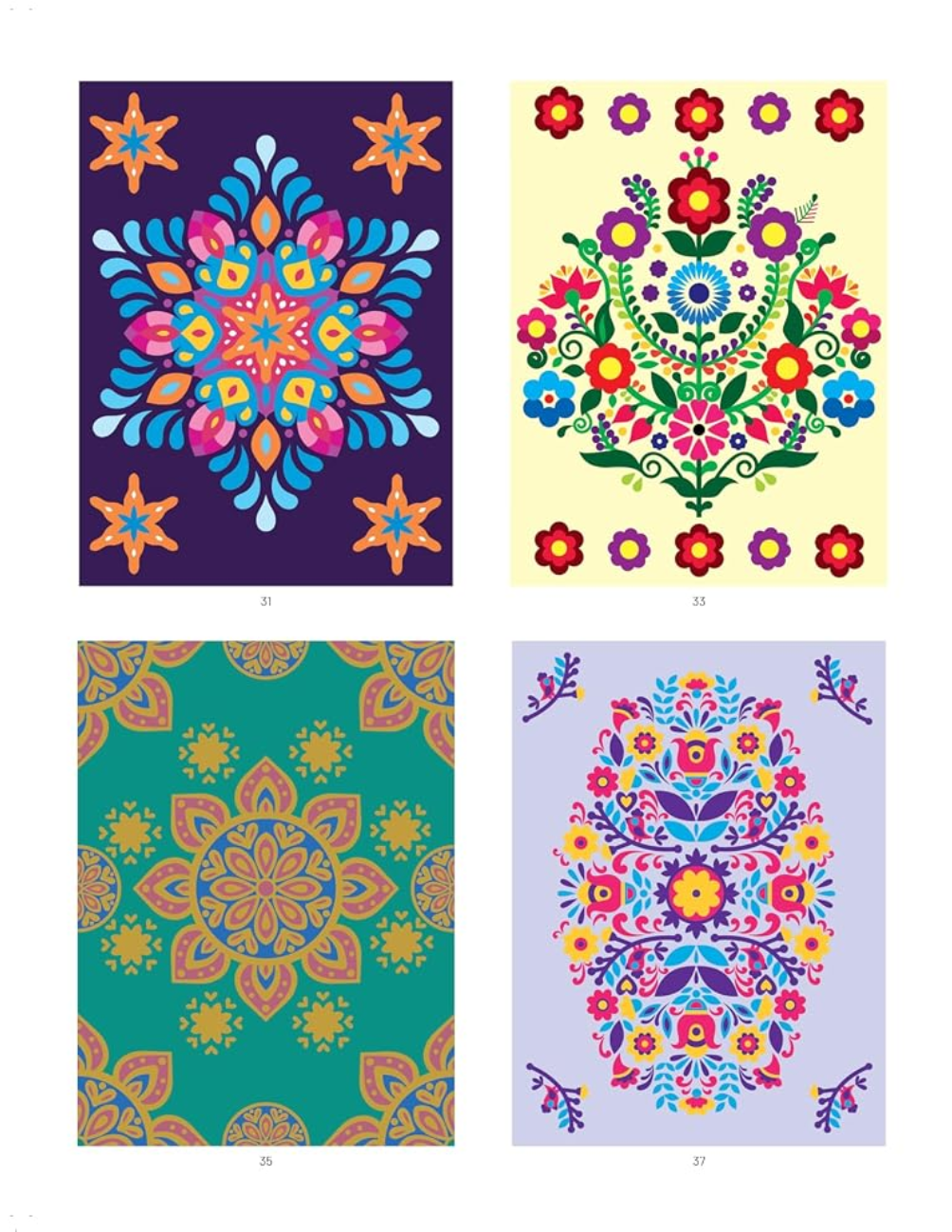 Mystery Mandala Coloring Book PDF | 40 Color by Number Pages | Floral Mandalas & Relaxing Patterns | Printable Digital Download