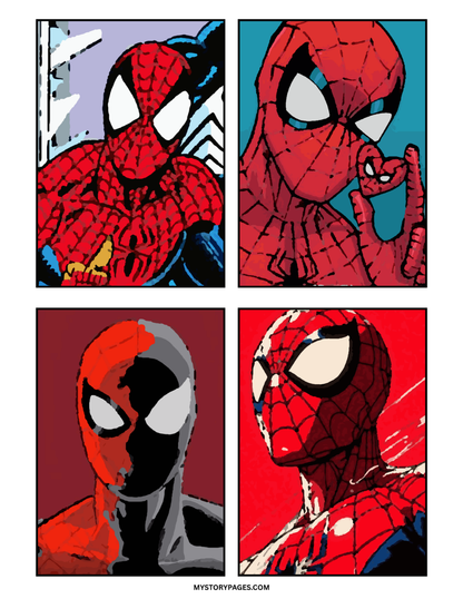 Spider-Man Mystery Color By Number Book | Printable PDF | Color by Number | Instant Digital Download