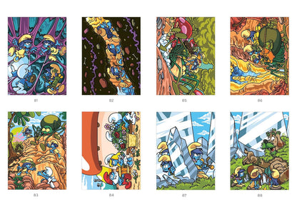 Smurfs Mystery Coloring Book – Volume 2 | Color-by-Number | Printable PDF