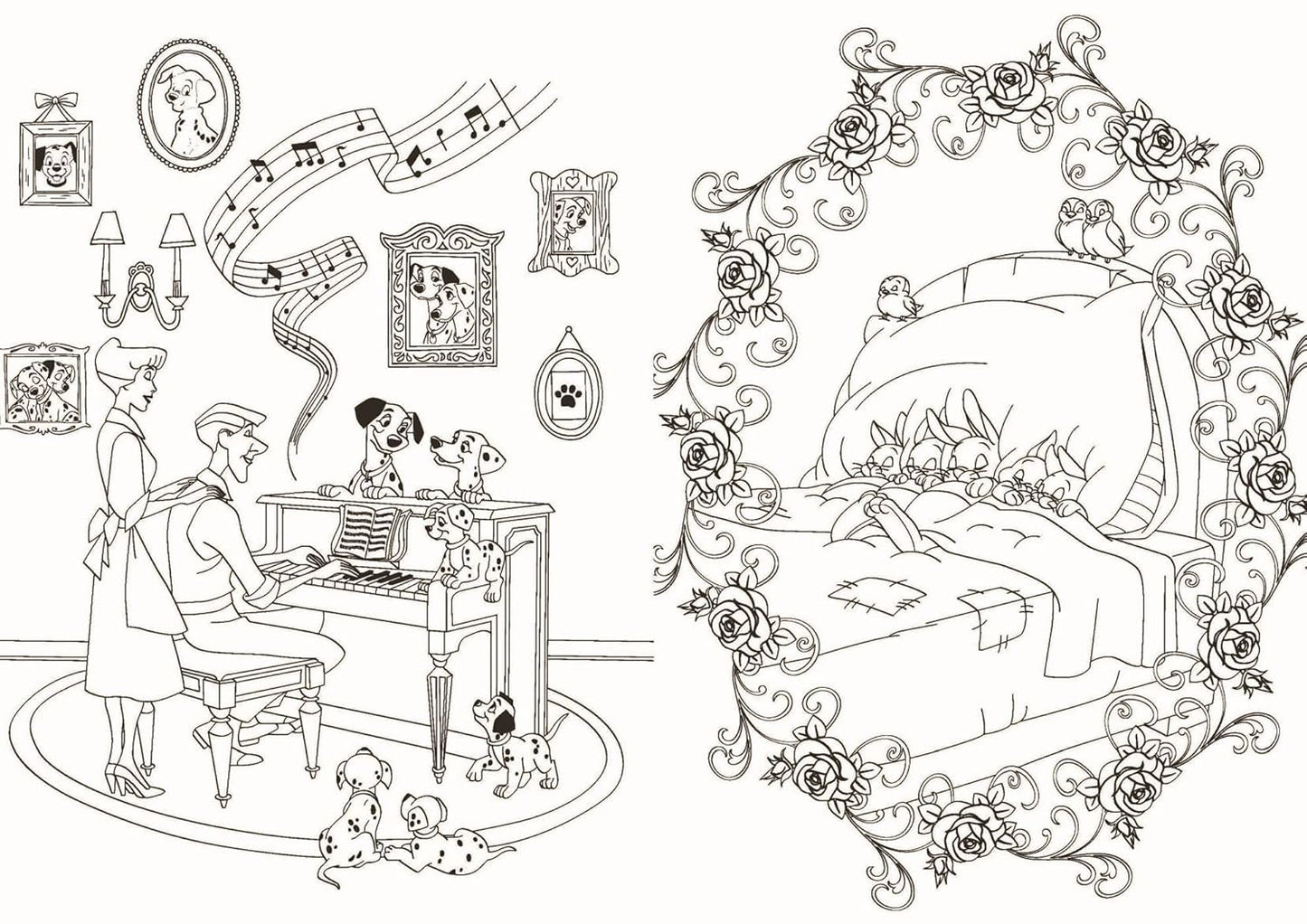 Disney – Home Sweet Home: Art Therapy Coloring Book (100 Illustrations, PDF)