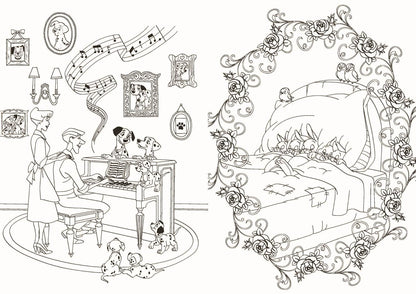 Disney – Home Sweet Home: Art Therapy Coloring Book (100 Illustrations, PDF)