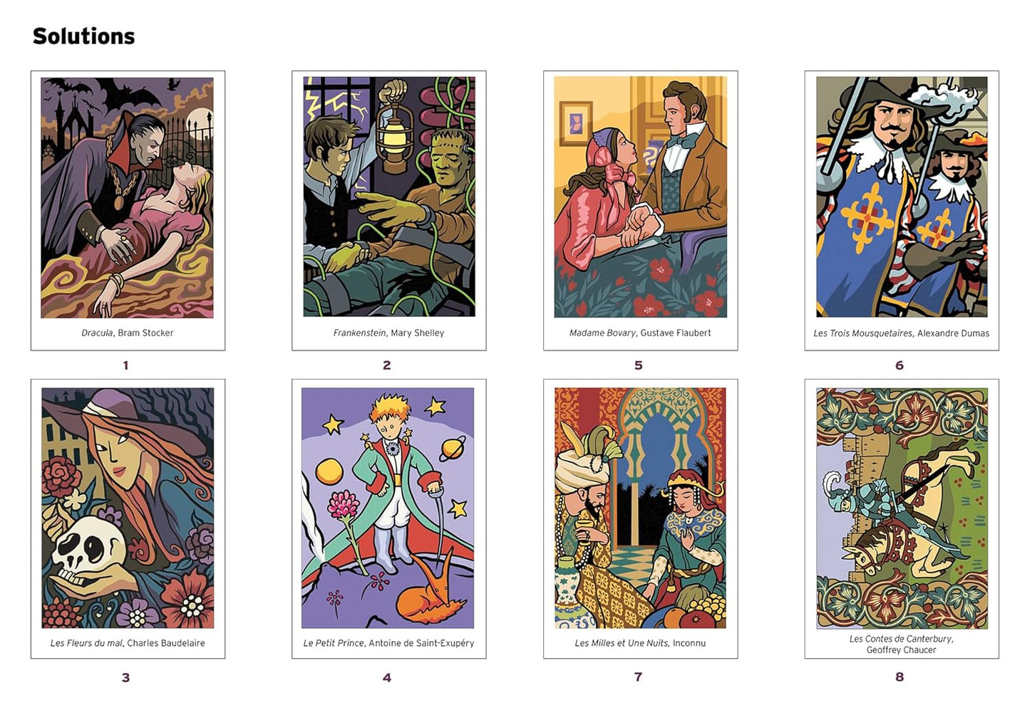 Mystery Color-by-Number – Great Classics of Literature Coloring Book (PDF)