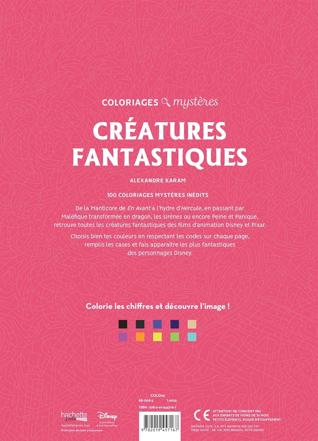 Disney Mystery Coloring – Fantastic Creatures | Color by Number Reveal
