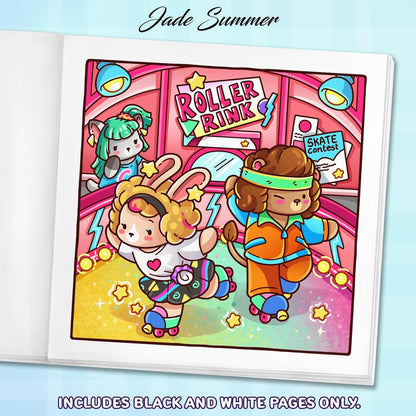 Cozy Eras 2: Cute Coloring Book for Adults and Teens with Charming Characters and Easy-to-Color Nostalgic Scenes for Relaxation