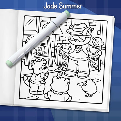 Cat Crimes: Cozy Coloring Book for Adults and Teens with Funny Scenes for Cat Lovers