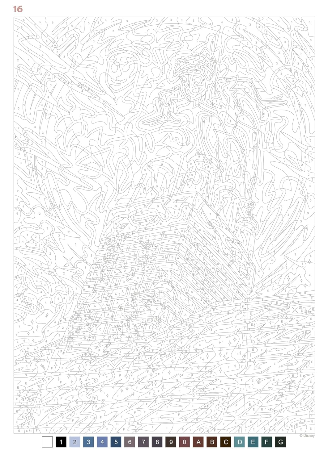 Disney Mystery Coloring Pad – Classic Characters | Printable PDF & iPad Color-by-Number Book