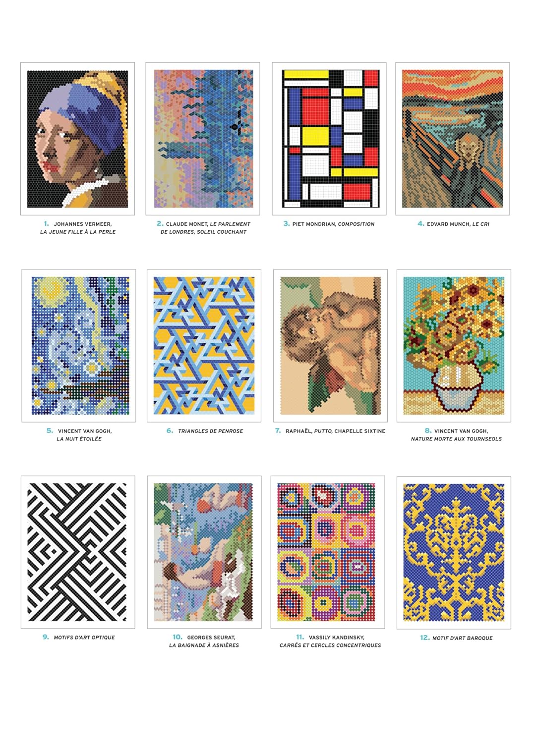 Mystery Color-by-Number – Masterpieces of Art Coloring Book (PDF)