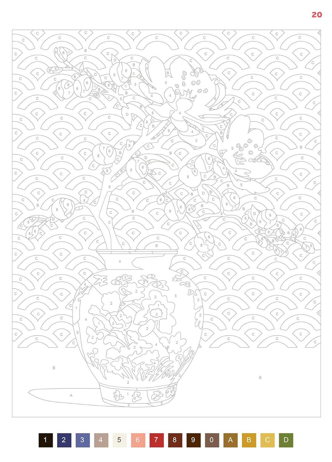 Serenity – Color by Number Book | 50 Relaxing Pages | Printable & iPad-Friendly