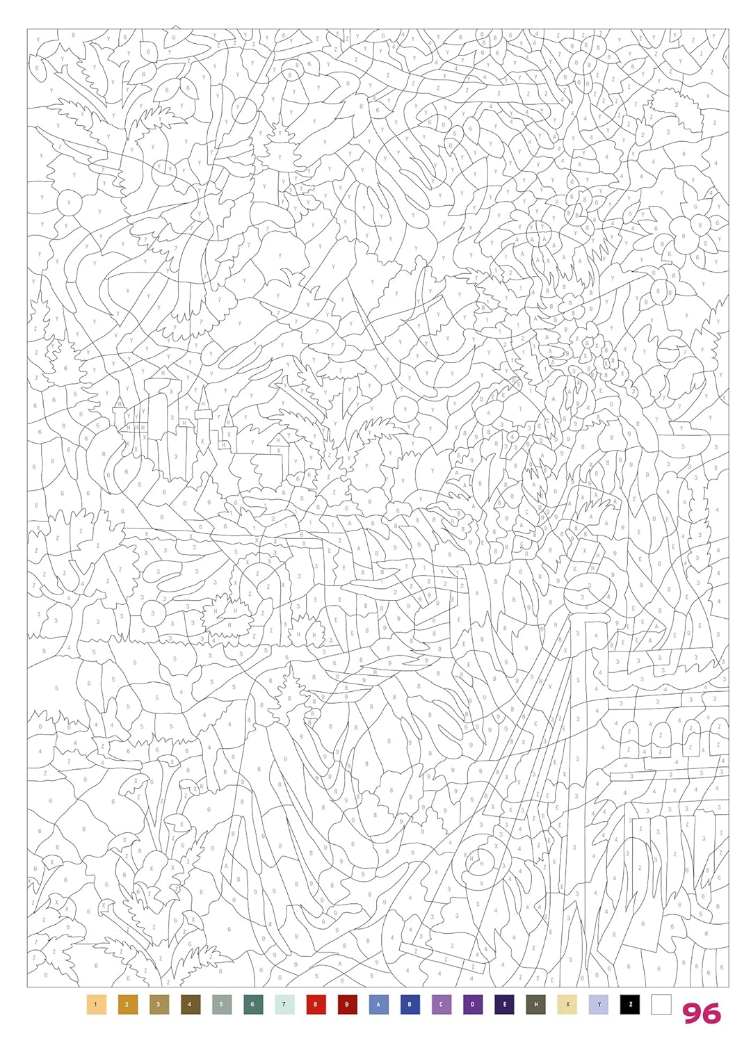 Mystery Color-by-Number – Fairy Tales Coloring Book (PDF)