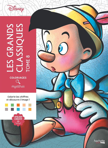 Disney Classic Characters – Mystery Color by Number Coloring Book Vol. 8