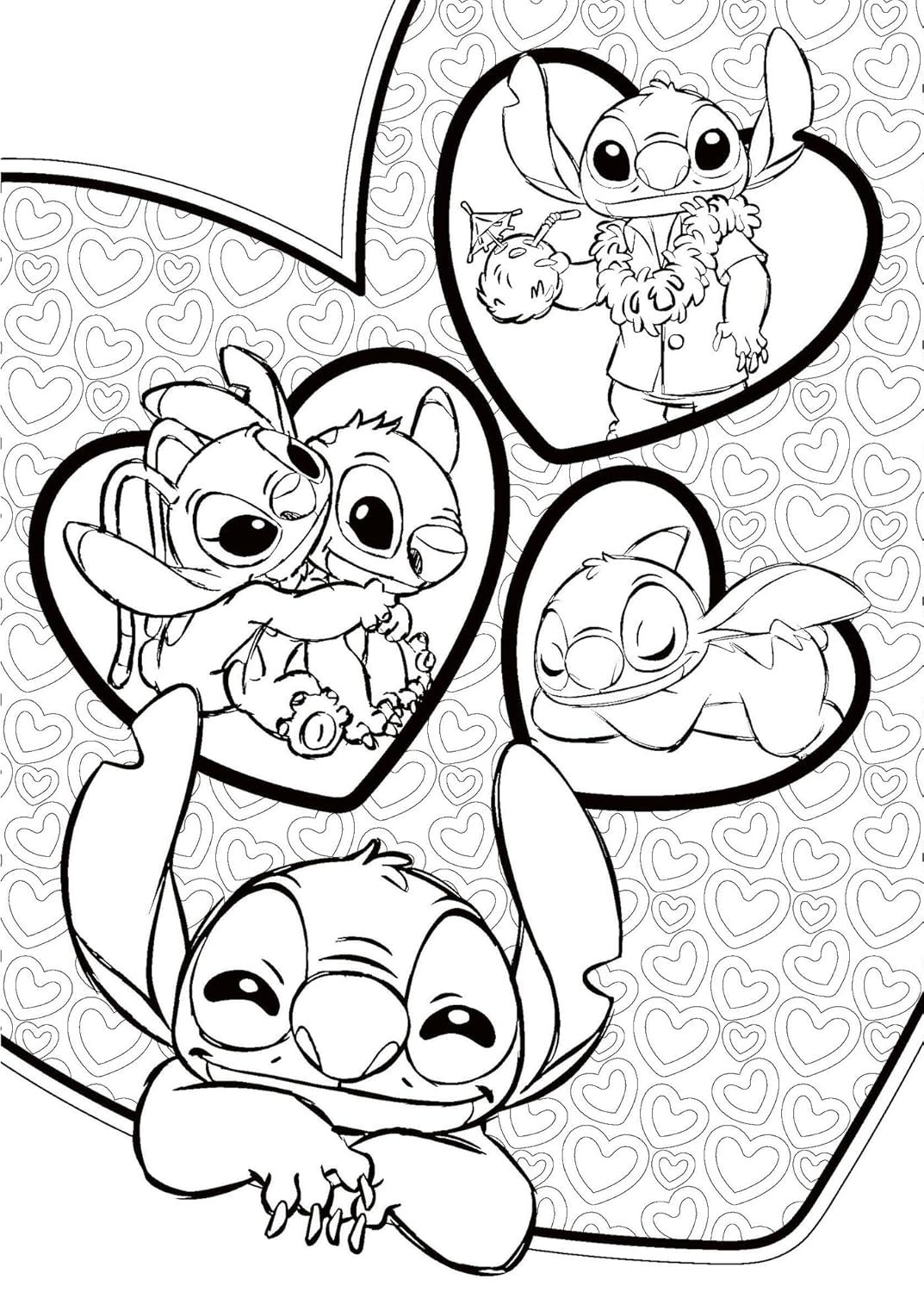 200% Stitch Coloring Book PDF – Mystery Color by Number, Mandalas & Scenes | Printable & iPad Friendly