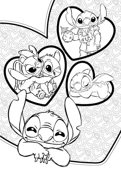 200% Stitch Coloring Book PDF – Mystery Color by Number, Mandalas & Scenes | Printable & iPad Friendly