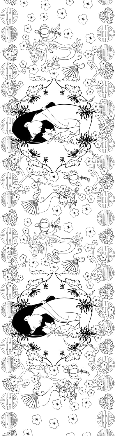 Cute Characters Coloring Bookmarks – 40 Printable Border-Style Designs (PDF)