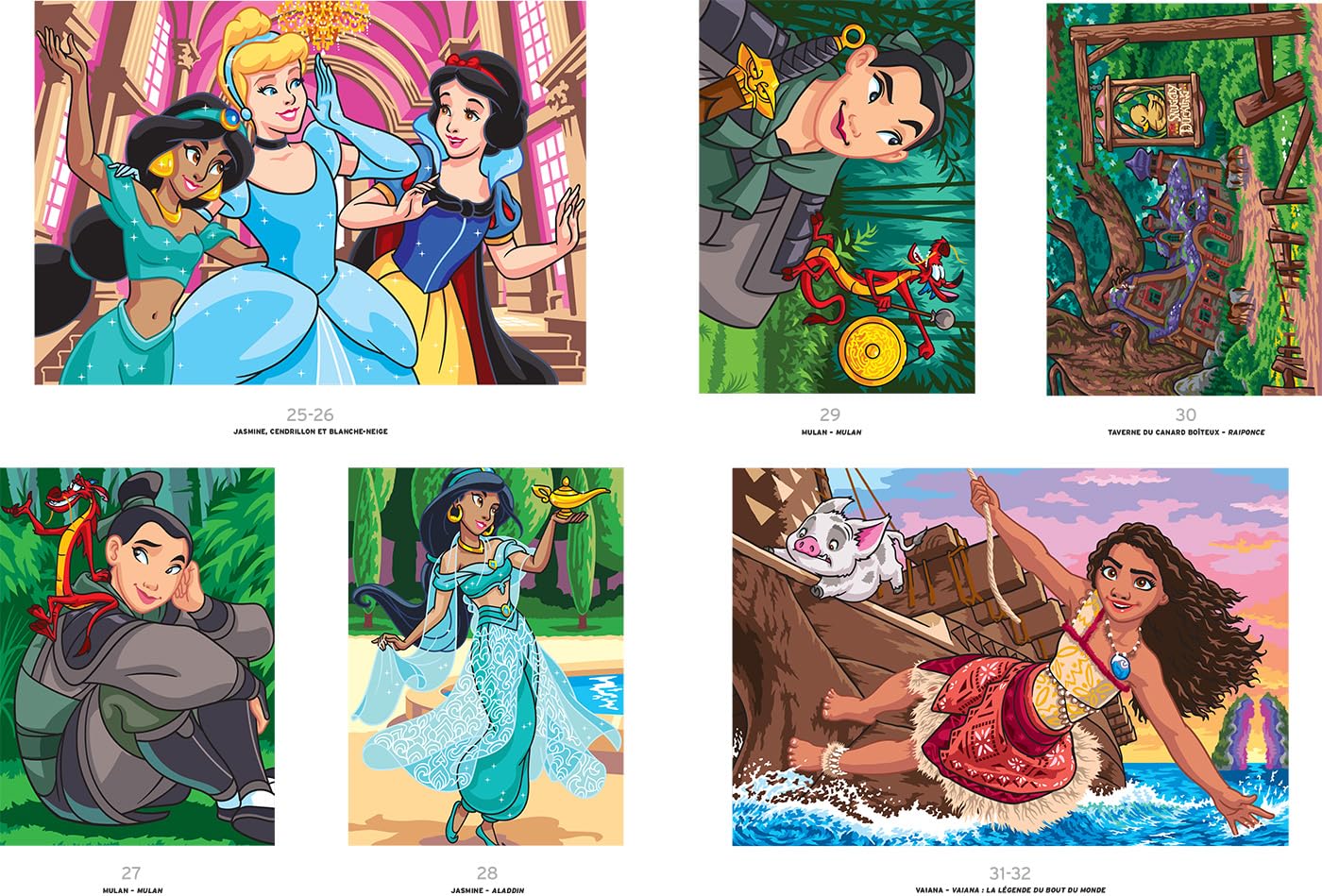 Coloriages mystères Disney - Princesses Tome 2: Colorie les chiffres et découvre l'image