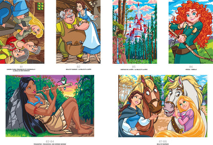 Coloriages mystères Disney - Princesses Tome 2: Colorie les chiffres et découvre l'image