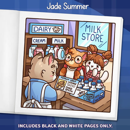 Cat Crimes: Cozy Coloring Book for Adults and Teens with Funny Scenes for Cat Lovers