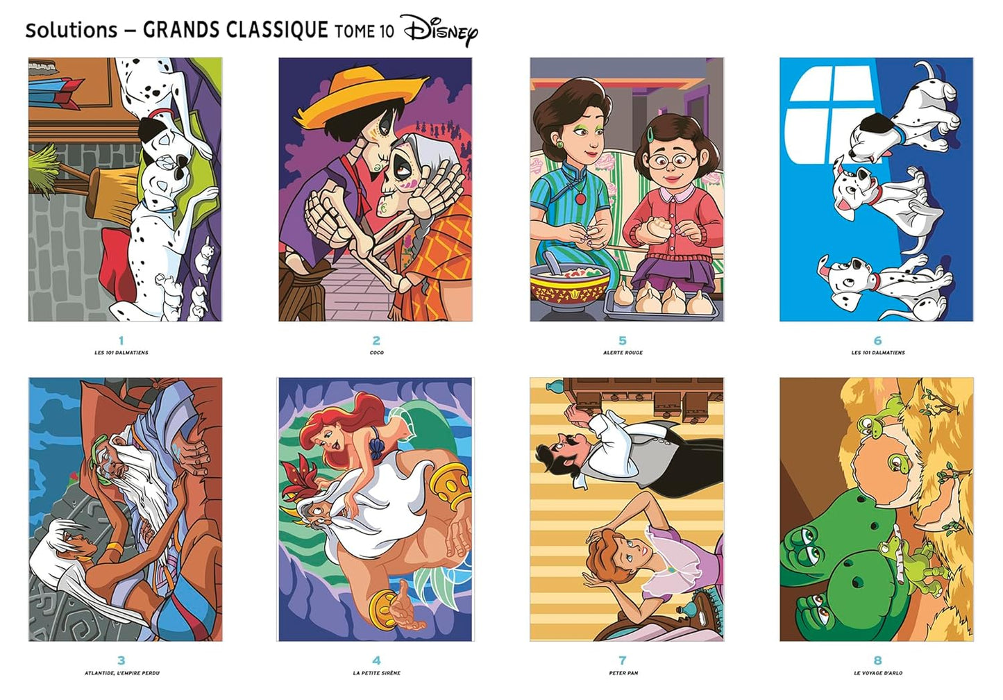 Disney Family Moments – Mystery Color by Number Coloring Book (PDF)