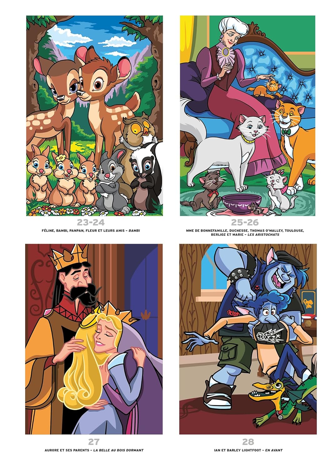 Disney Mystery Coloring – Family Portraits | Color by Number Reveal