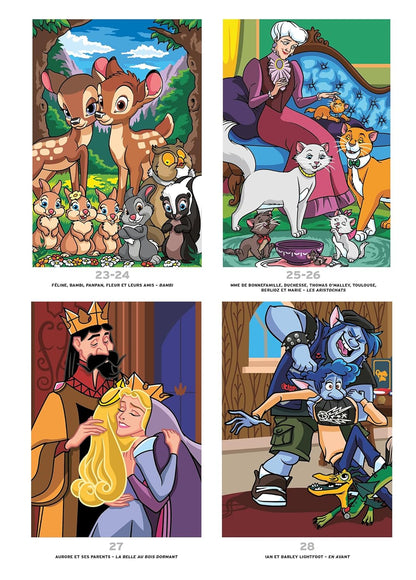 Disney Mystery Coloring – Family Portraits | Color by Number Reveal