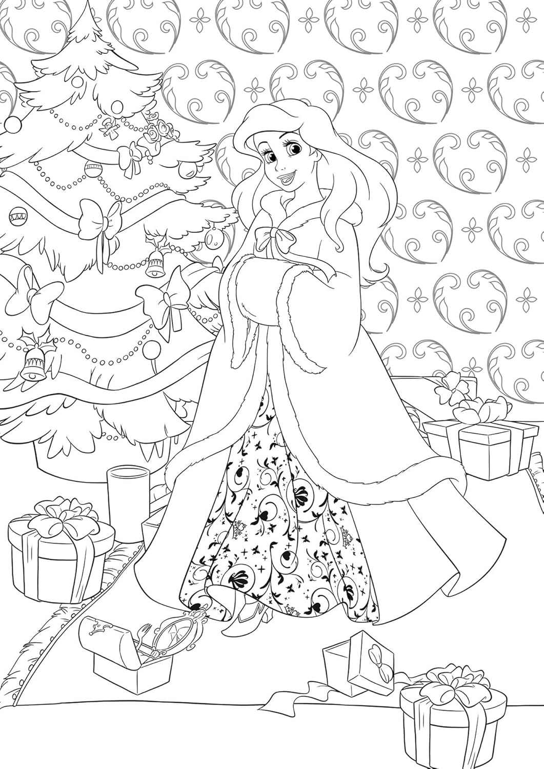 Princess Fashion – Dresses & Costumes Coloring Book (45 Pages)