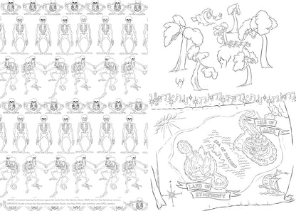 Fantasy Adventure Coloring Book PDF | Enchanted Kingdom, Magical Characters, Printable Coloring Pages