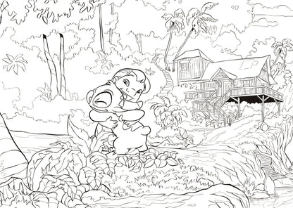 200% Stitch Coloring Book PDF – Mystery Color by Number, Mandalas & Scenes | Printable & iPad Friendly